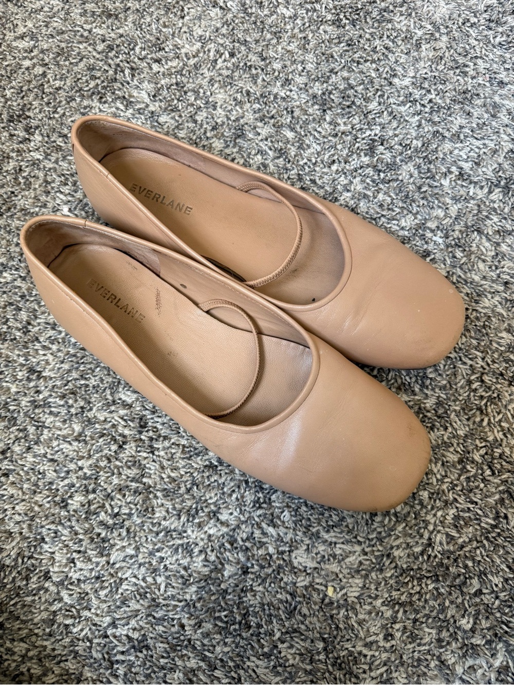 Everlane Women’s Nude Leather Ballet Flats - Neutral Tan